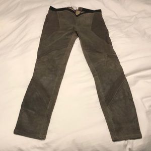Helmut lang suede pants
